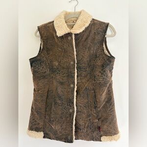✨VINTAGE✨ Woolrich Leather Saddle Vest